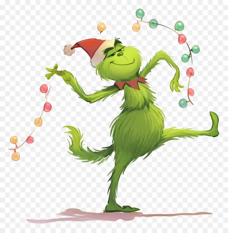 Grinch Dos Desenhos Animados，Personagem Verde PNG