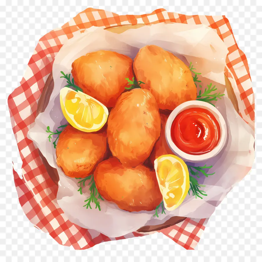 Nuggets De Frango Frito，Pepitas Fritas PNG