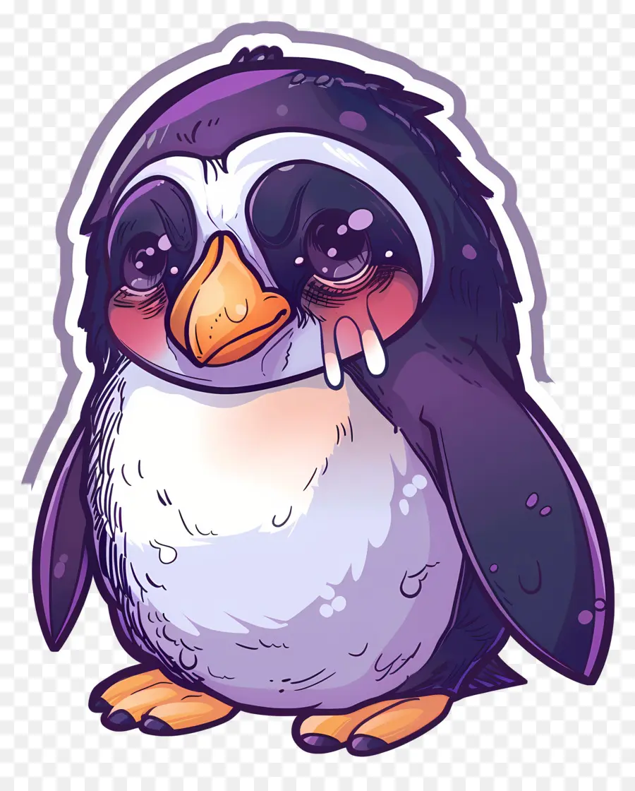 Pinguim Chorando，Pinguim Fofo PNG