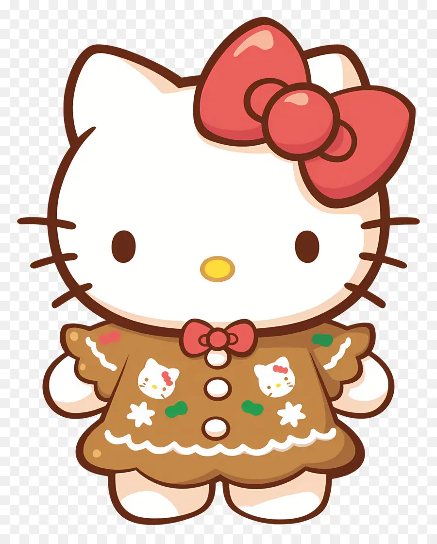 Olá Kitty Natal，Olá Gatinha PNG