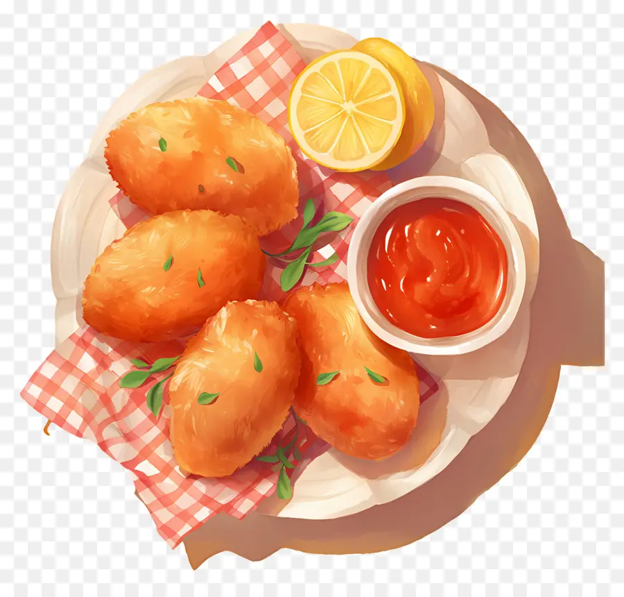 Nuggets De Frango Frito，Pepitas Fritas PNG