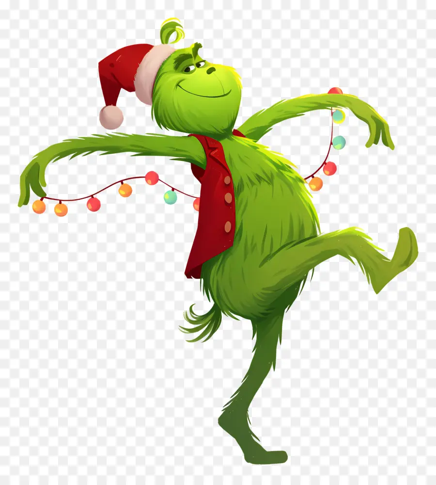 Grinch Dos Desenhos Animados，Personagem Verde PNG