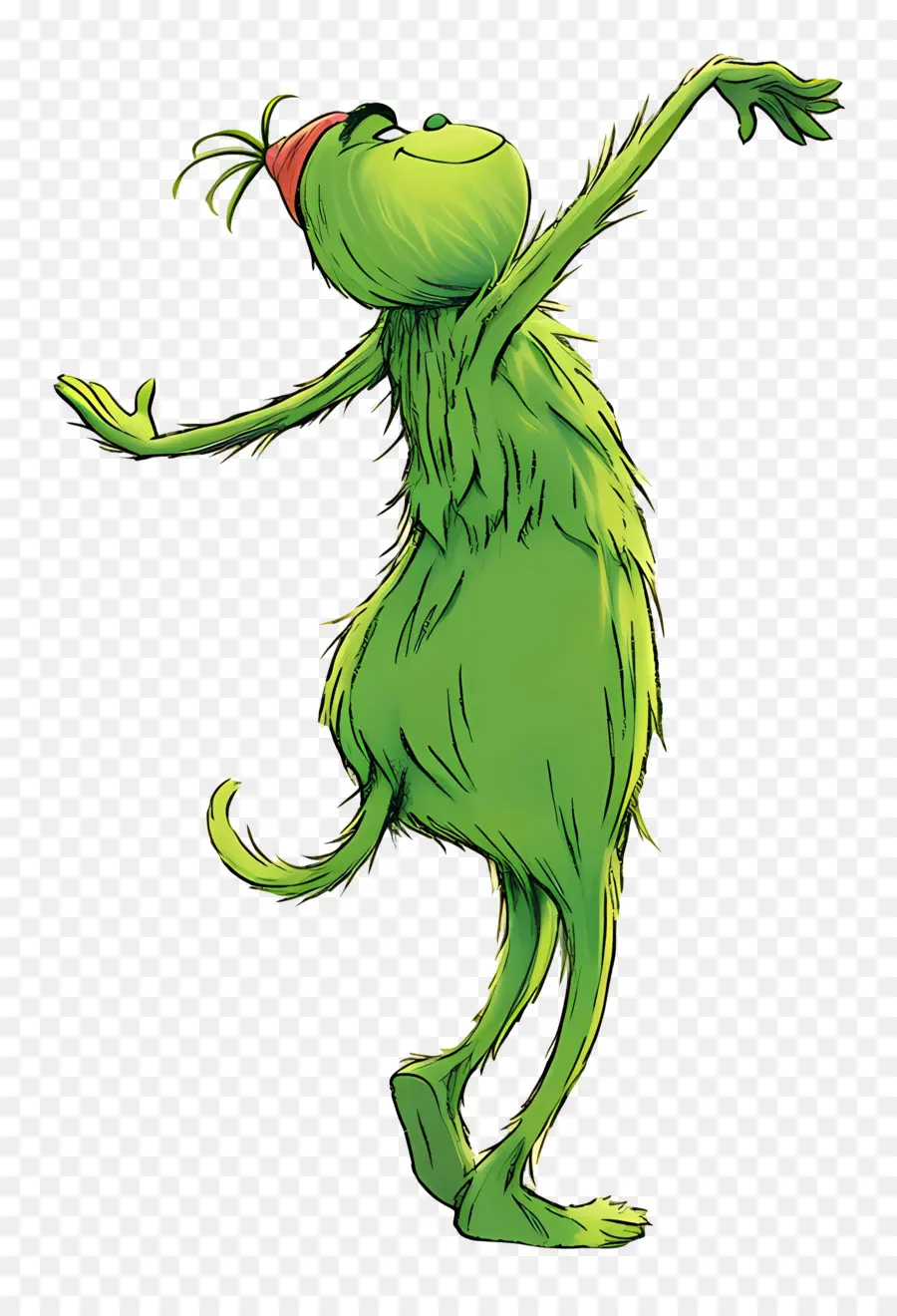 Grinch Dos Desenhos Animados，Personagem Verde PNG