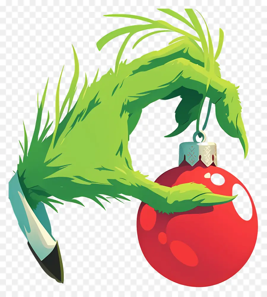 Grinch，Mão Verde PNG