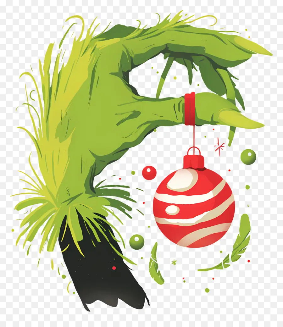 Grinch，Mão Verde PNG