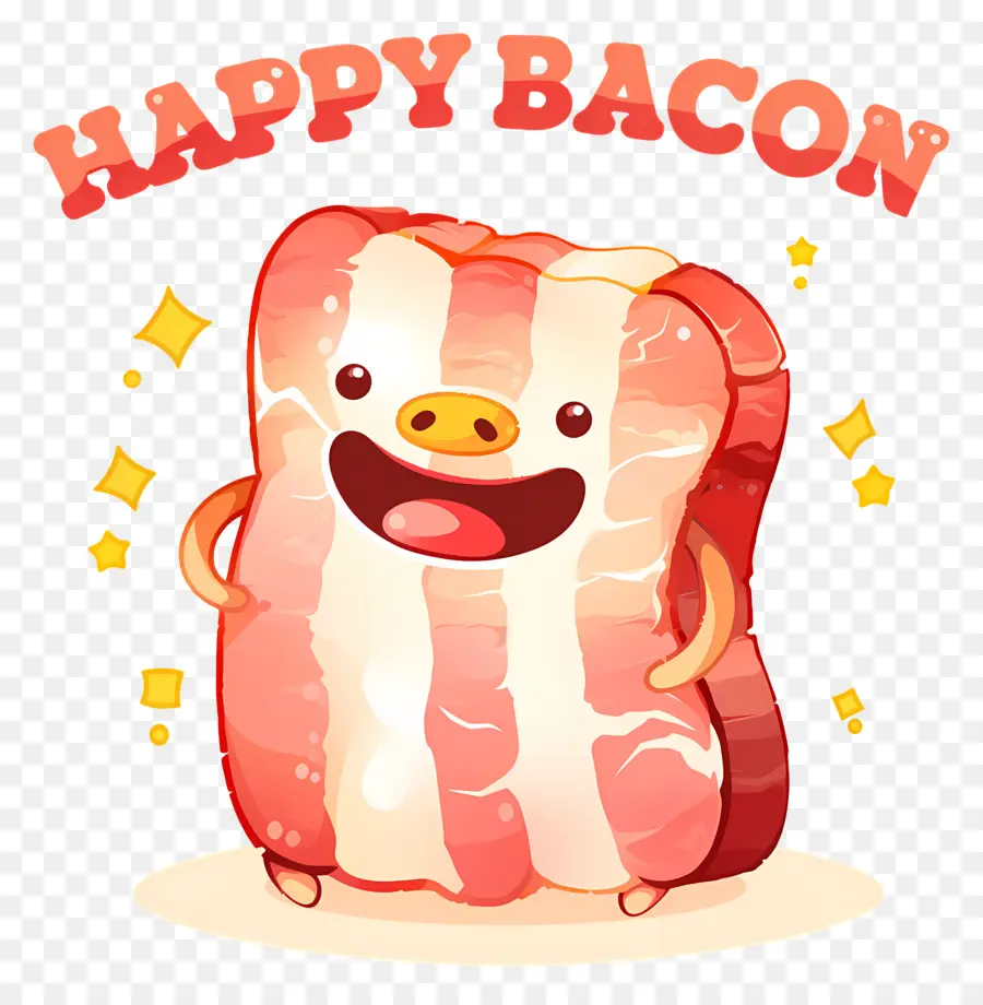 Dia Nacional Do Bacon，Desenho De Bacon Feliz PNG