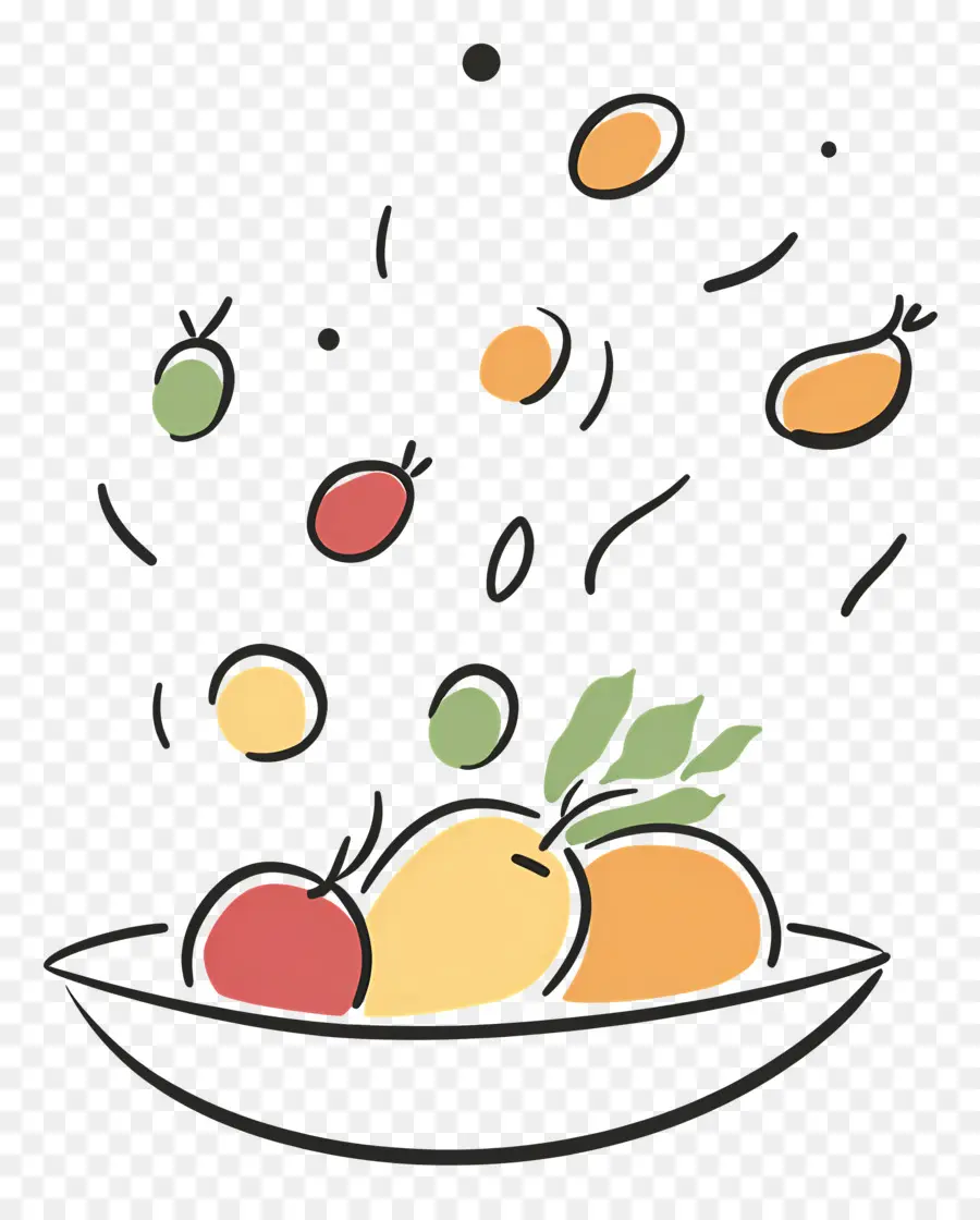 Logotipo De Comida，Tigela De Frutas PNG