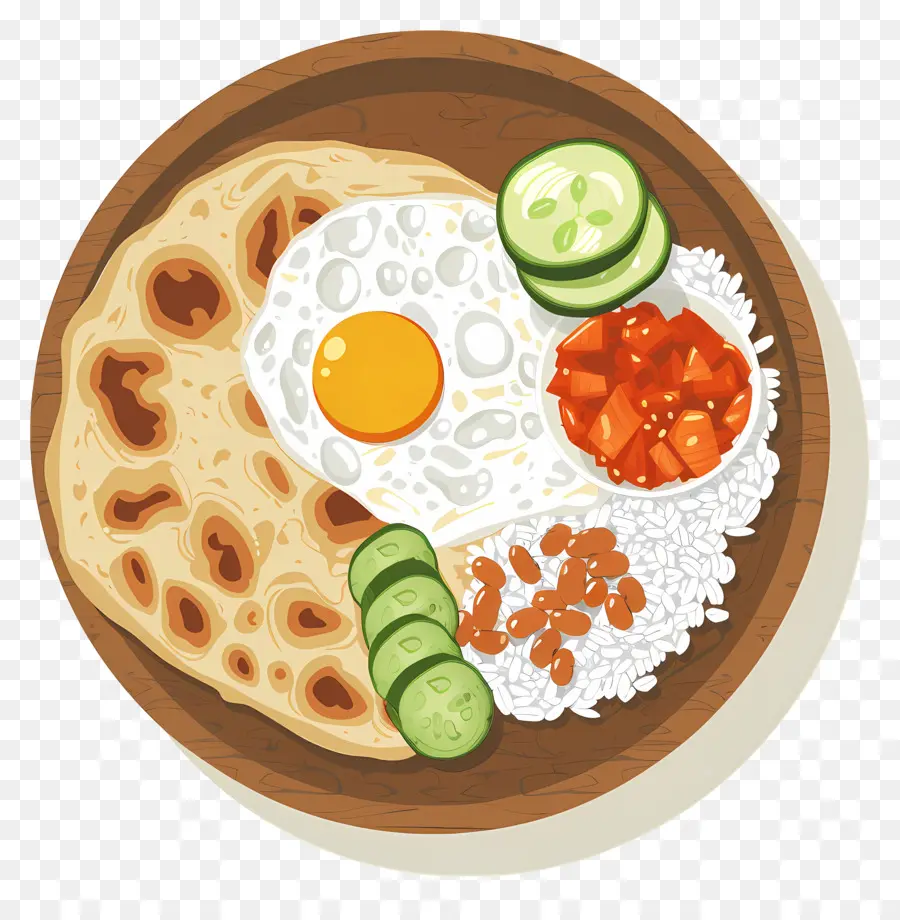 Nasi Lemak，Arroz E Ovo PNG