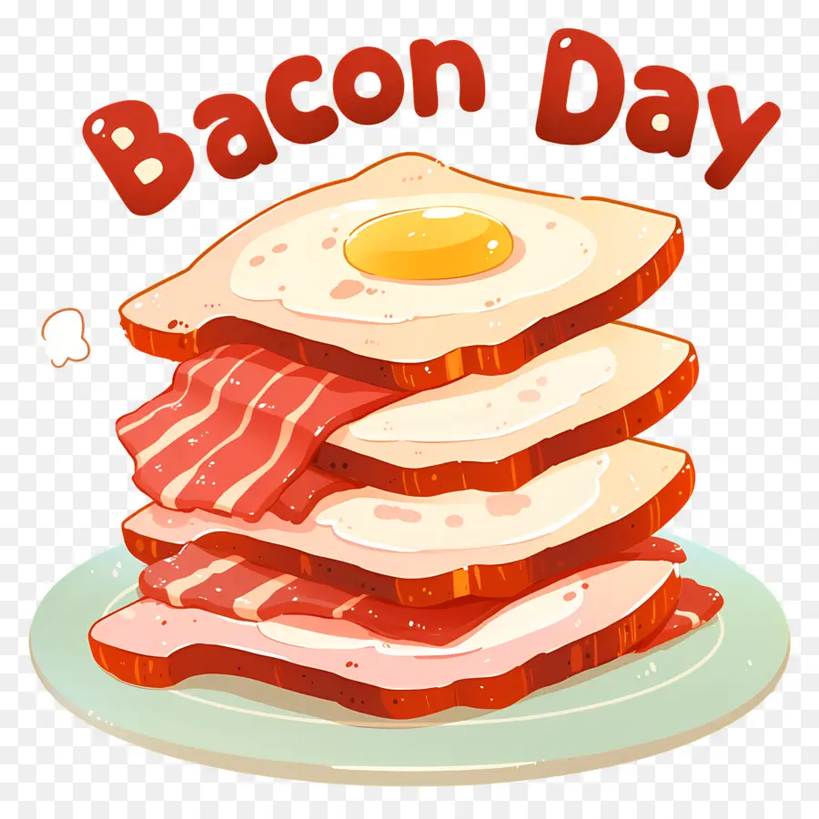 Dia Nacional Do Bacon，Bacon E Ovos PNG