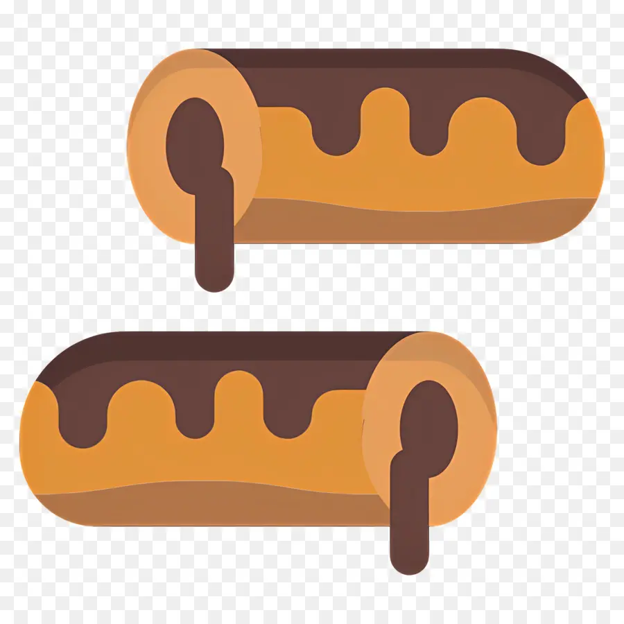 éclair，Rolinho De Chocolate PNG