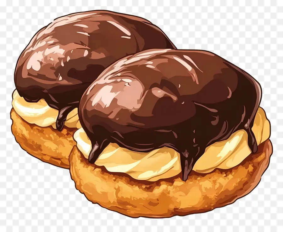 Profiterol，Folhado De Creme PNG