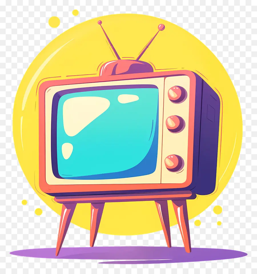 Dia Mundial Da Televisão，Tv Retrô PNG