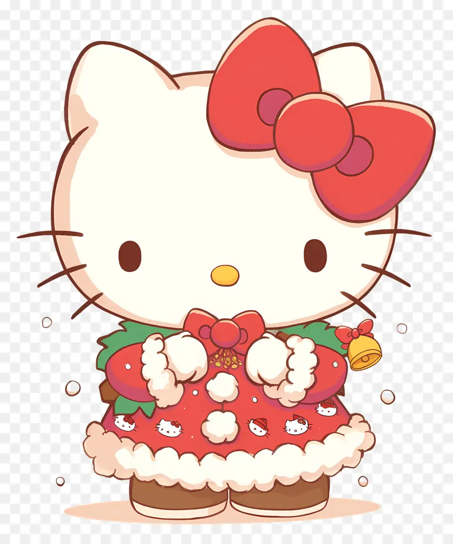 Olá Kitty Natal，Olá Gatinha PNG