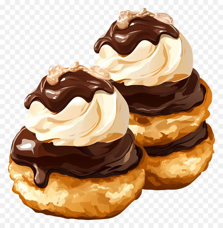 Profiterol，Folhado De Creme PNG