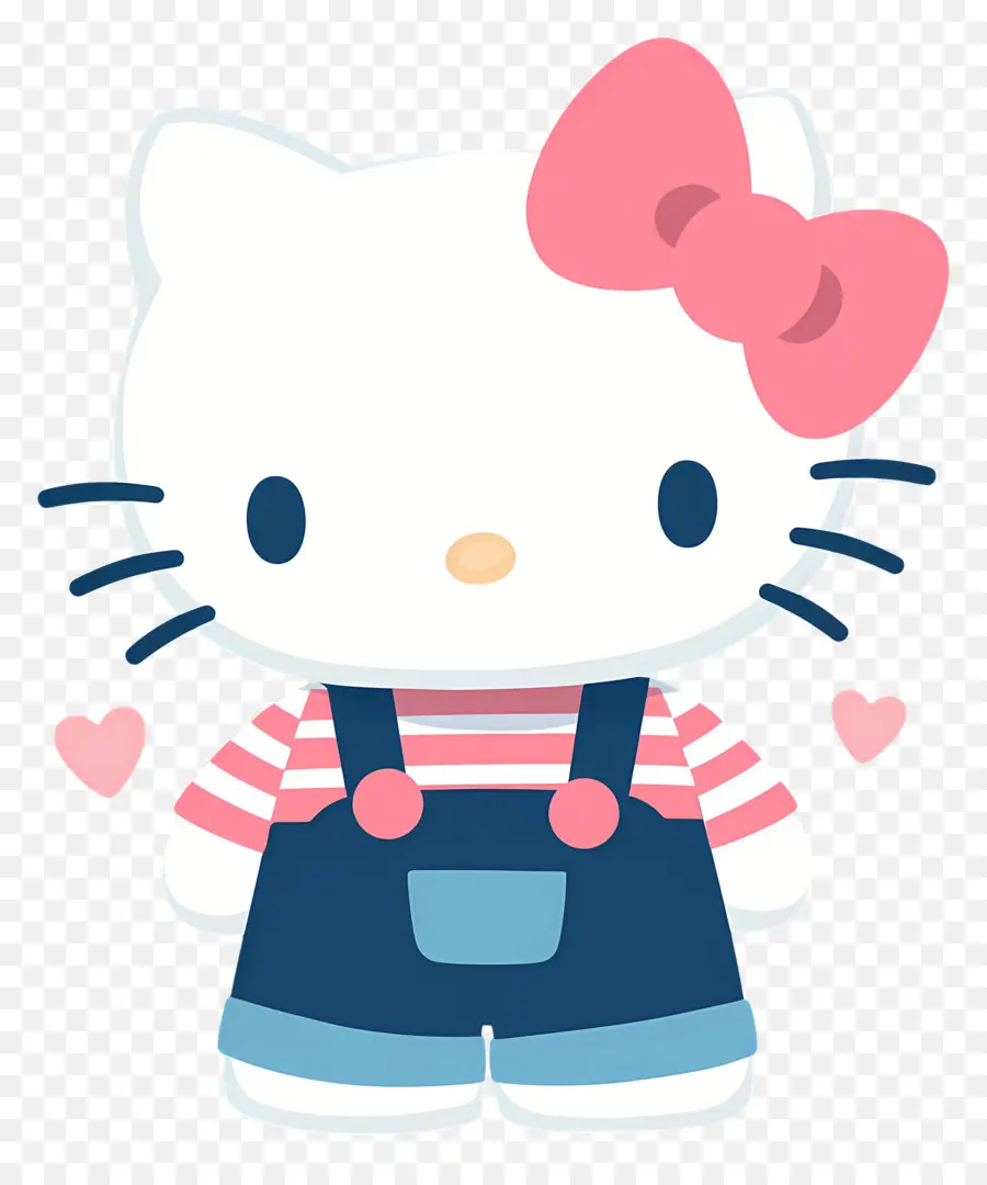 Olá Kitty Fofa，Personagem Fofo Com Arco PNG