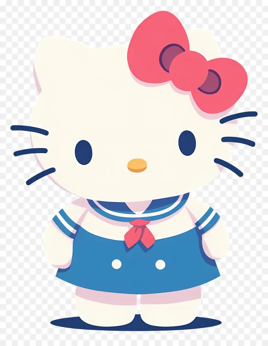 Olá Kitty Fofa，Personagem Fofo Com Arco PNG