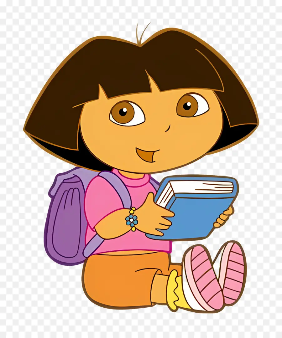 Dora Márquez，Menina Com Livro PNG