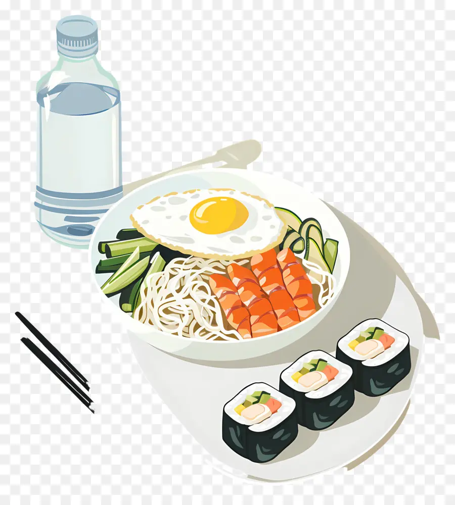 Comida Coreana，Cozinha Asiática PNG