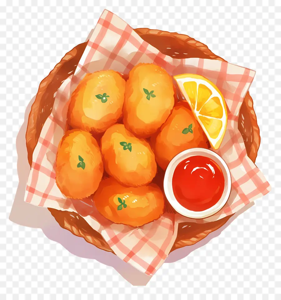 Nuggets De Frango Frito，Salgadinhos Fritos PNG