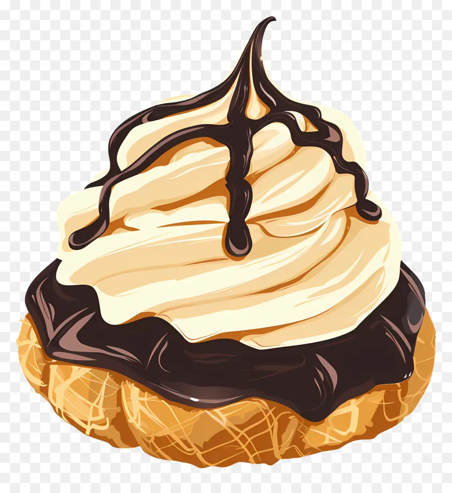 Profiterol，Folhado De Creme PNG