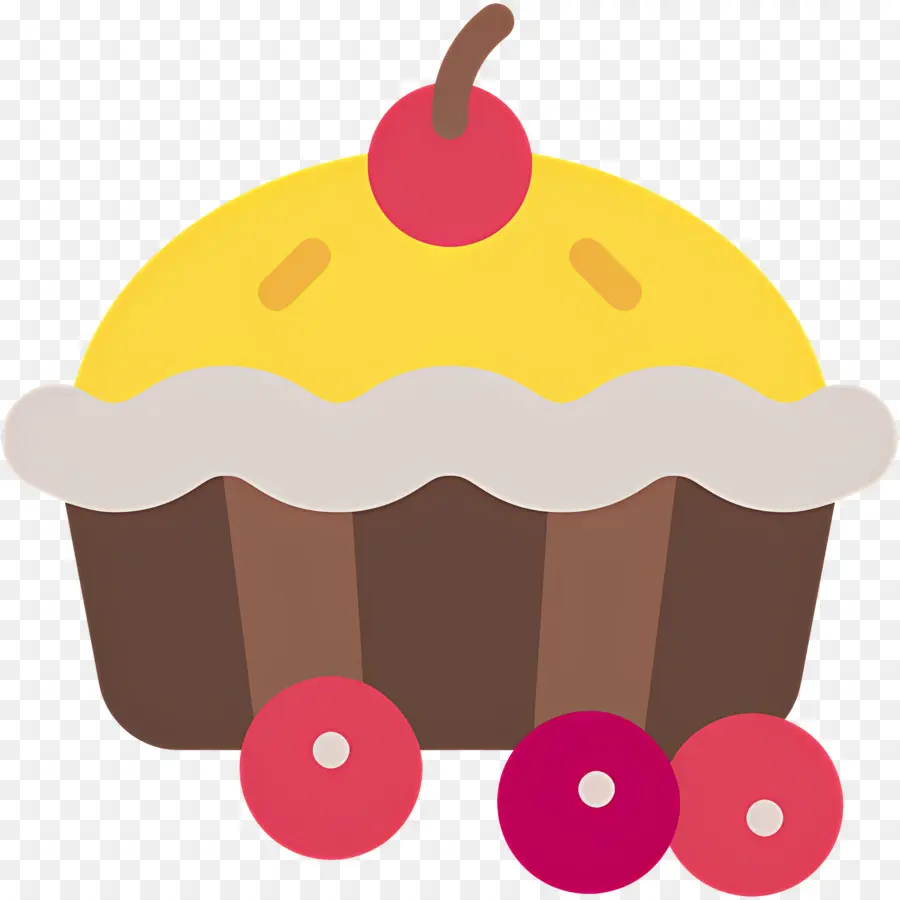 Torta De Cereja，Cupcake Com Cereja PNG