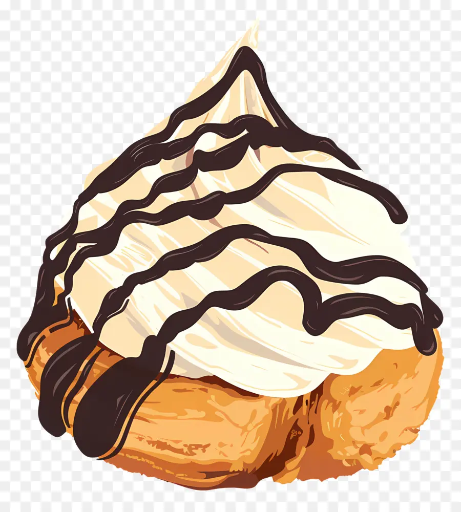 Profiterol，Pastelaria Creme PNG