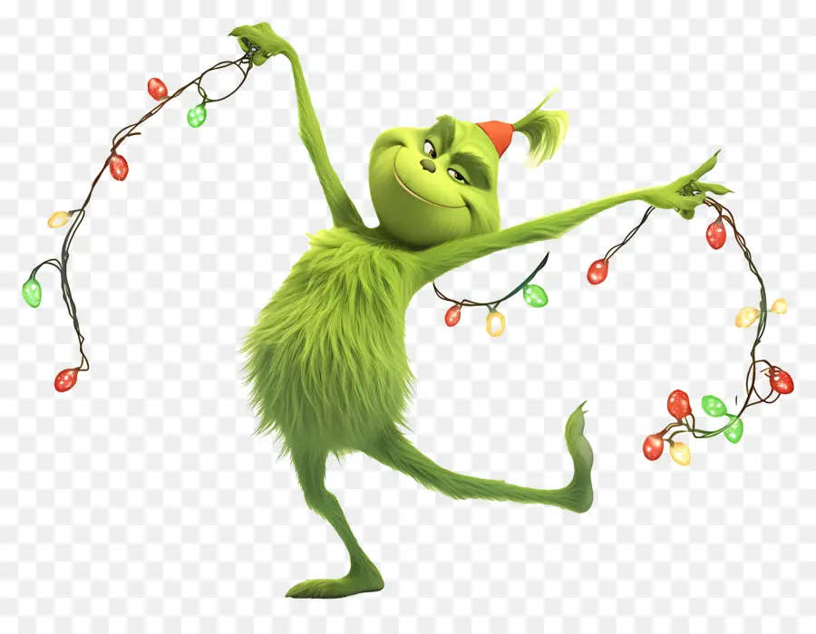 Grinch Dos Desenhos Animados，Personagem Verde PNG