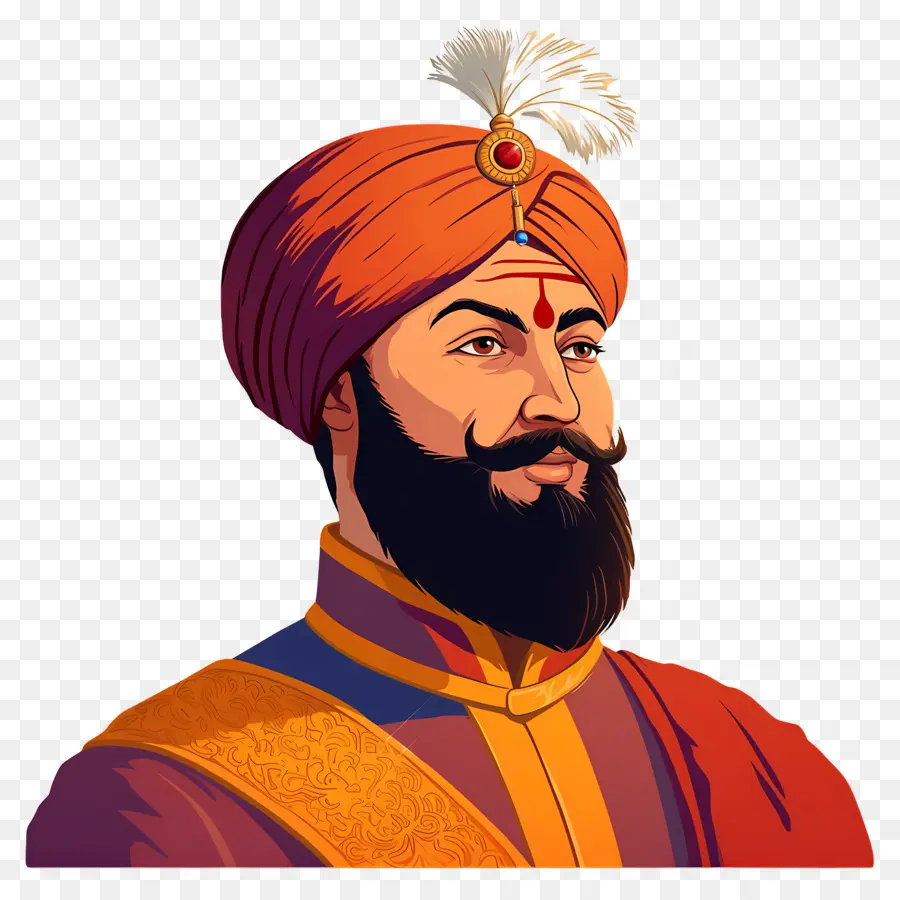 Guru Govind Singh Jayanti，Figura Histórica PNG