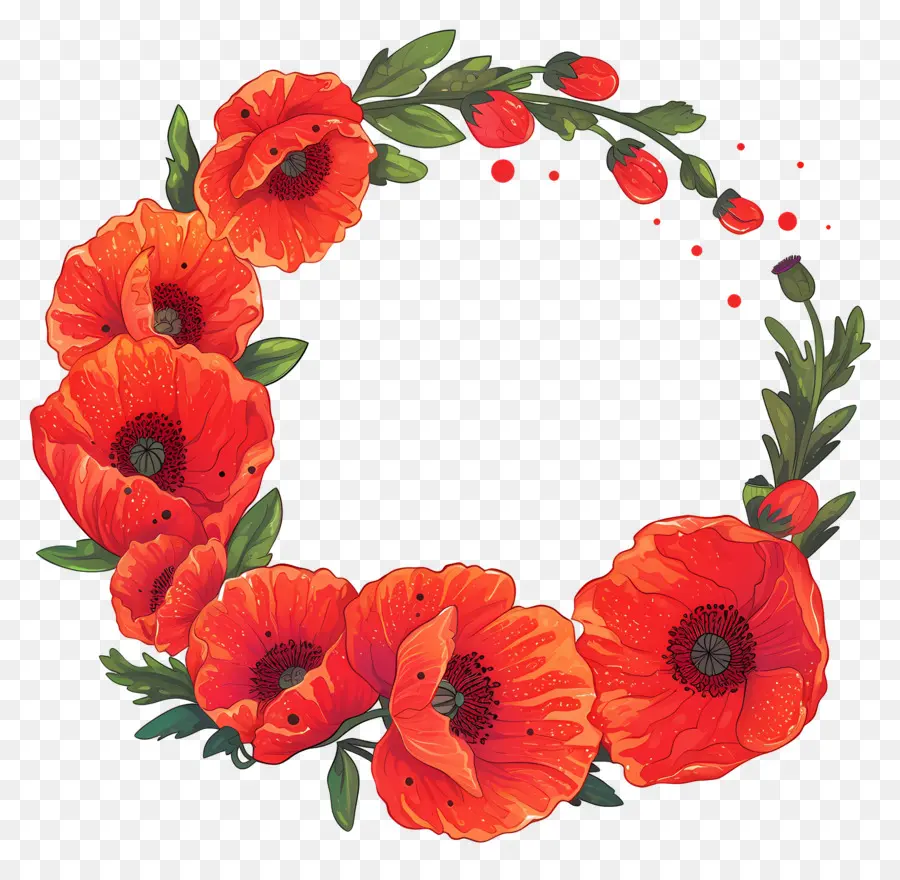 Dia De Anzac，Flores Vermelhas PNG