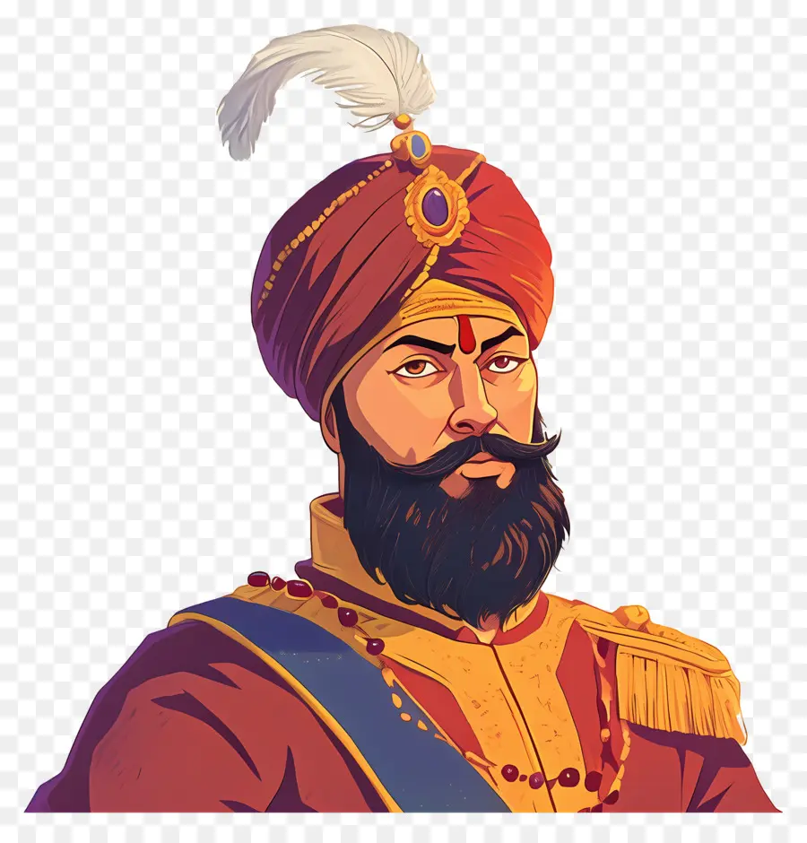 Guru Govind Singh Jayanti，Figura Histórica PNG