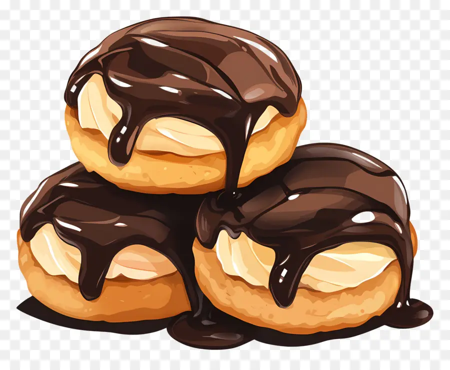 Profiterol，Rosquinha De Chocolate PNG