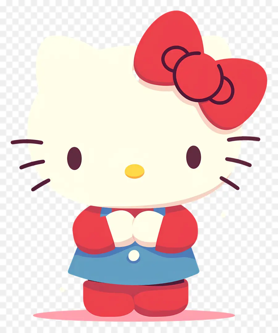 Olá Kitty Fofa，Personagem Fofo Com Arco PNG