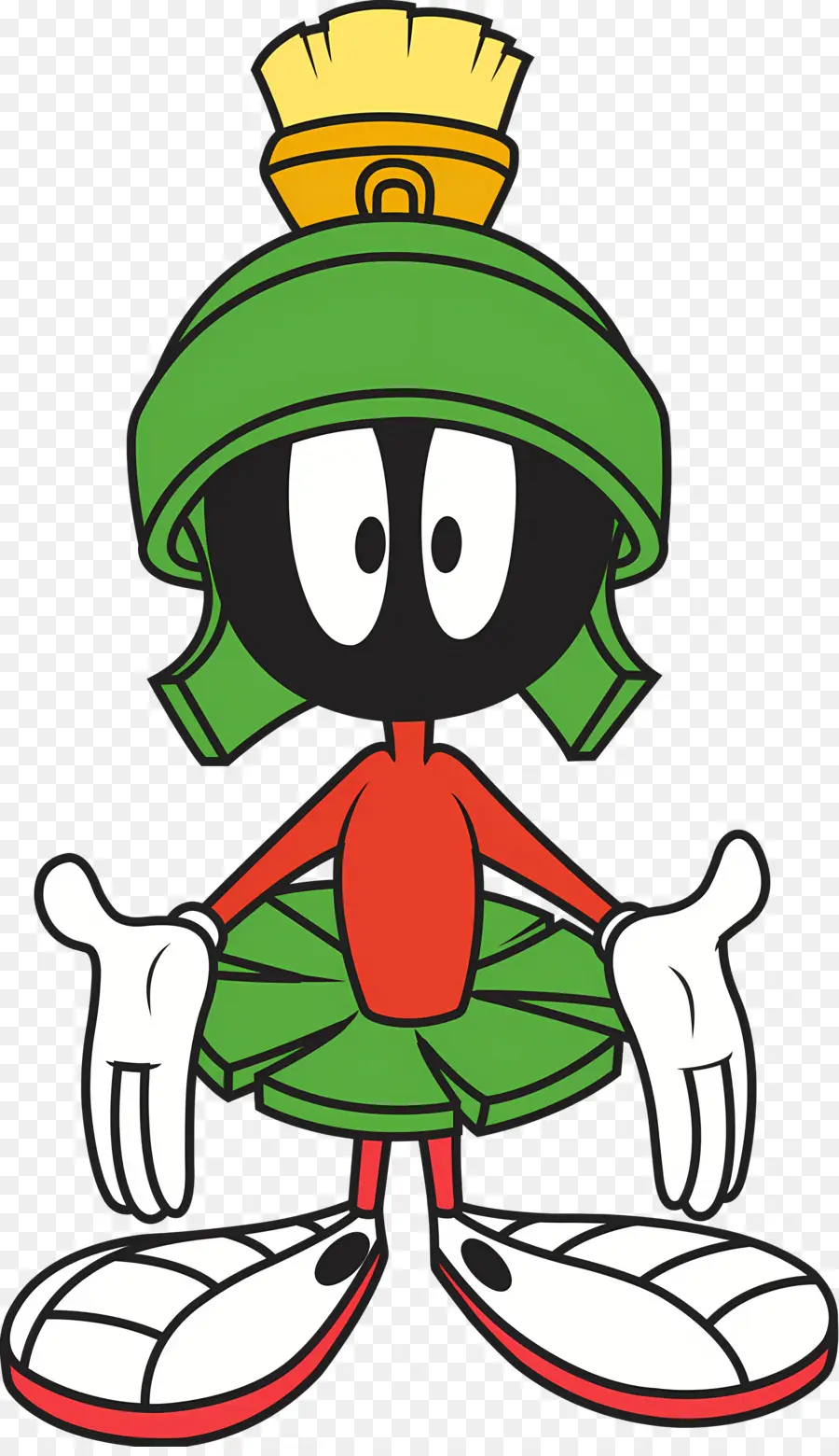 Marvin O Marciano，Personagem De Desenho Animado Em Pé PNG