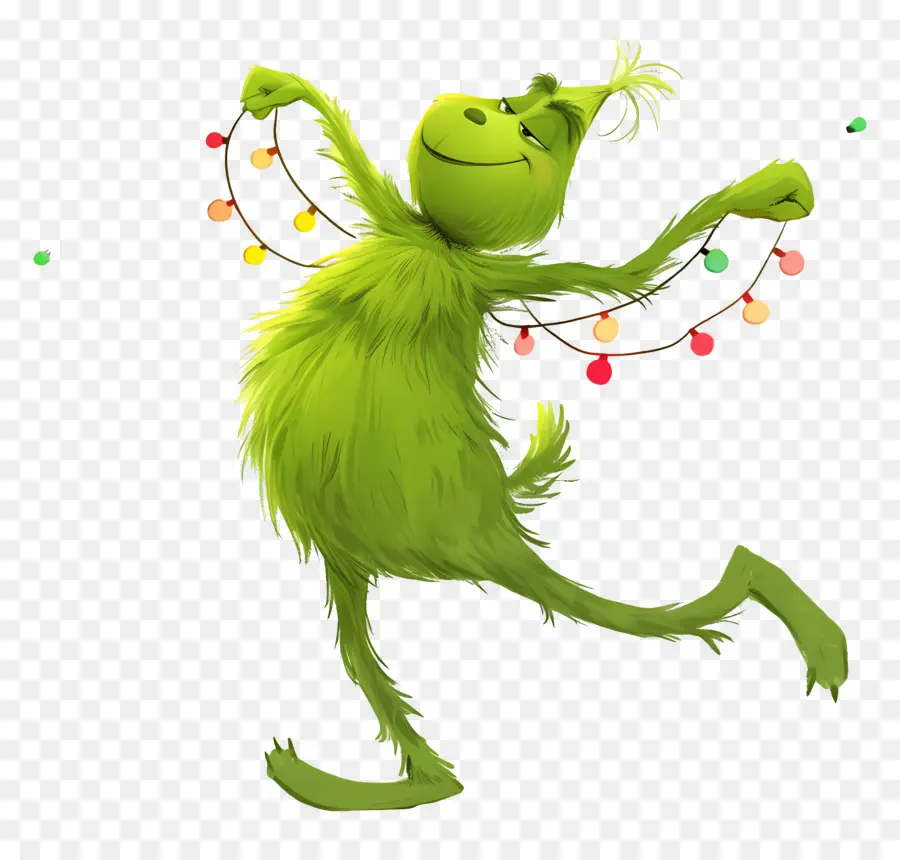 Grinch Dos Desenhos Animados，Personagem Verde PNG