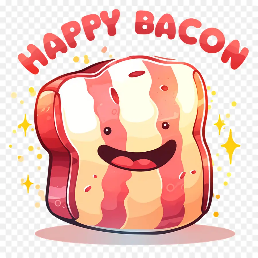 Dia Nacional Do Bacon，Bacon Feliz PNG