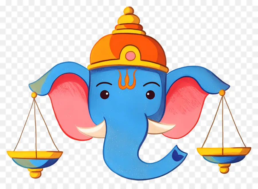 Ganesha Chaturthi，Elefante Azul PNG