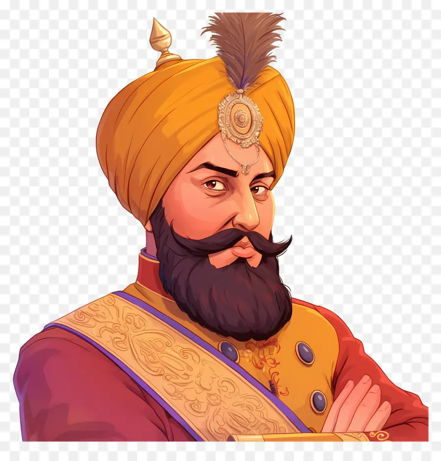 Guru Govind Singh Jayanti，Figura Histórica PNG