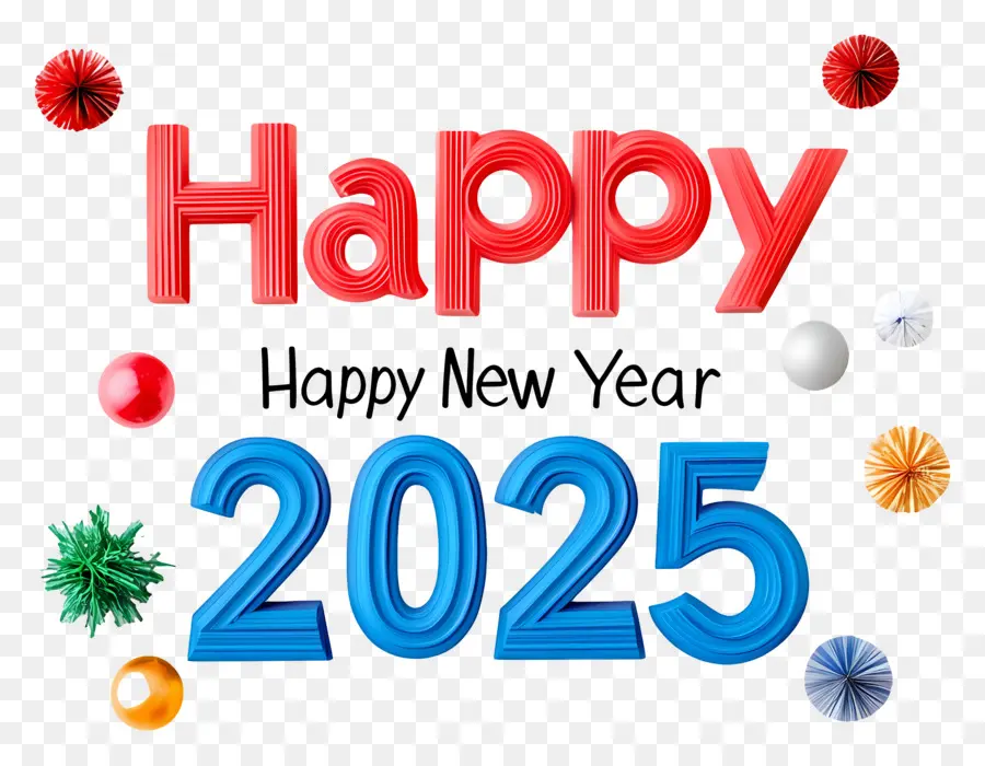 Feliz 2025，2024 PNG