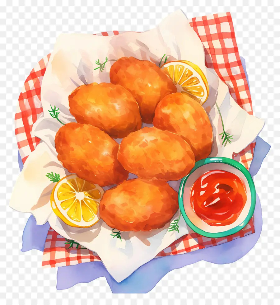 Nuggets De Frango Frito，Pepitas Fritas PNG