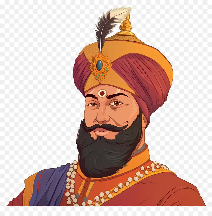 Guru Govind Singh Jayanti，Figura Histórica PNG