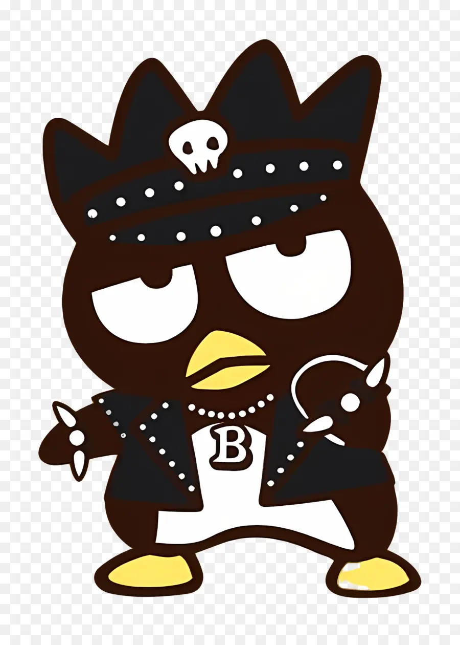 Bad Badtz Maru，Pássaro Preto De Desenho Animado PNG