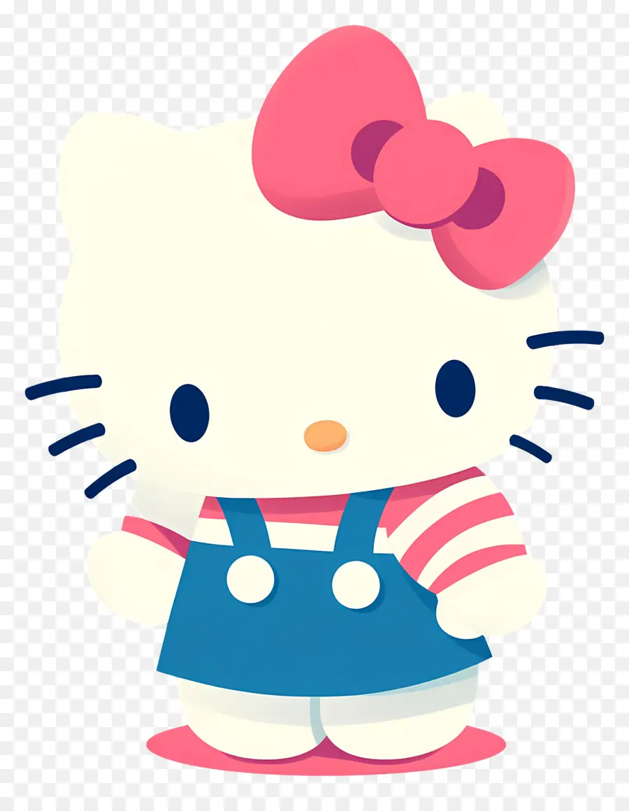 Olá Kitty Fofa，Personagem Fofo Com Arco PNG