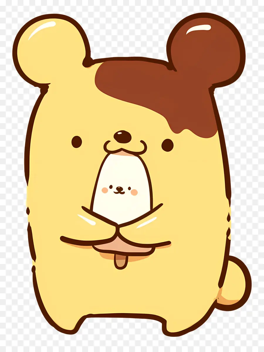 Pompompurina，Doodle De Urso Fofo PNG