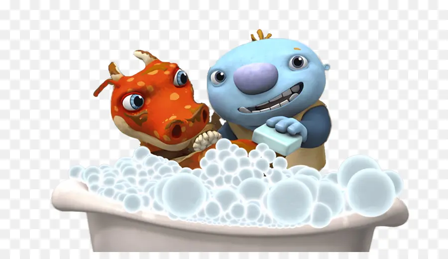 Wallykazam，Criatura Azul E Dragão Vermelho PNG