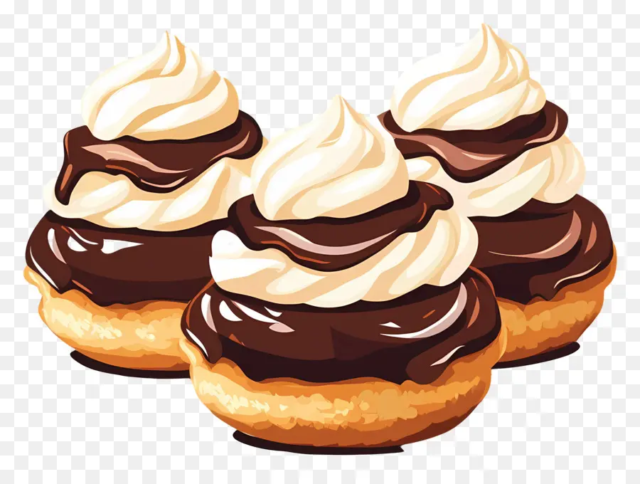 Profiterol，Folhado De Creme PNG