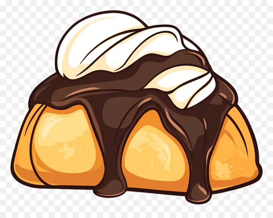 Profiterol，Folhado De Creme PNG