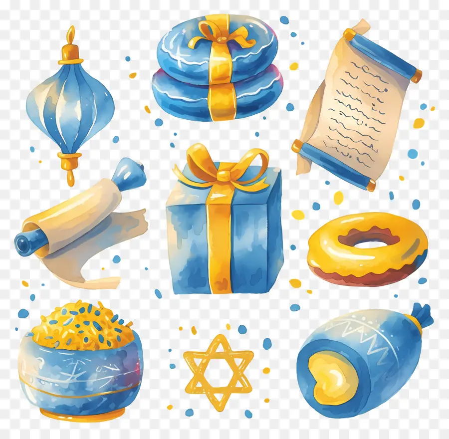 Decoração De Hanukkah，Itens De Hanukkah PNG