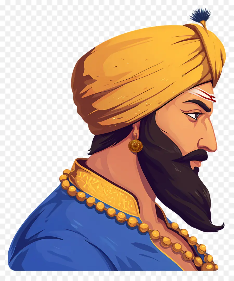 Guru Govind Singh Jayanti，Homem De Turbante PNG