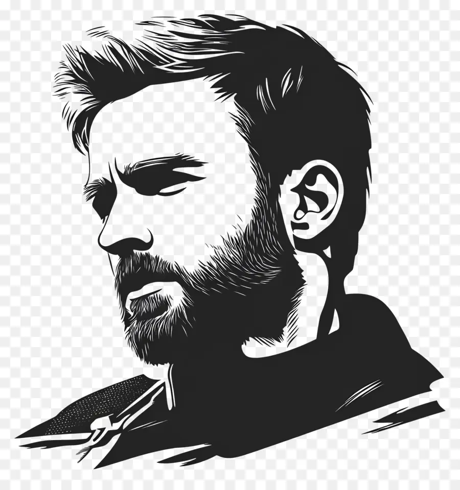 Chris Evans，Retrato Em Preto E Branco PNG