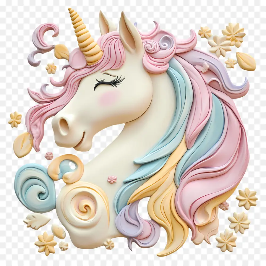 Pastel Unicórnio，Unicórnio Pastel PNG